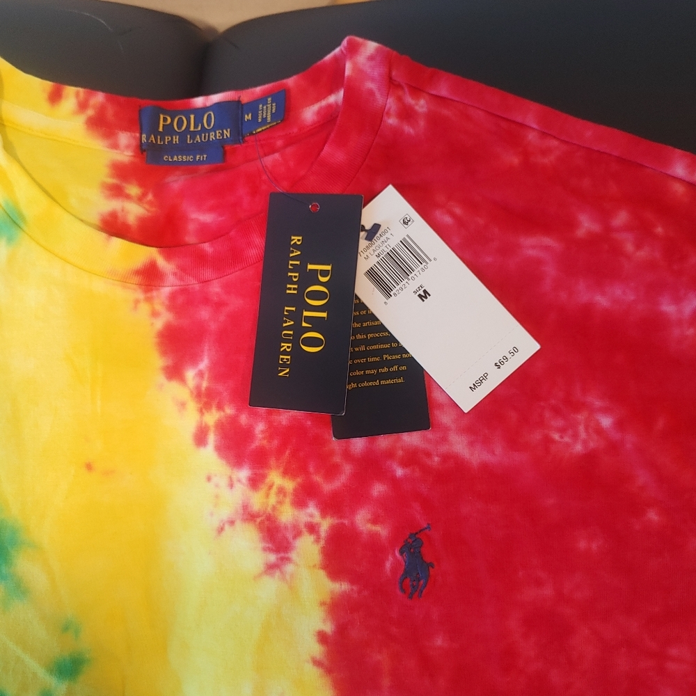 Polo Ralph Lauren Tye Dye shirt size Med...NEW w/tag